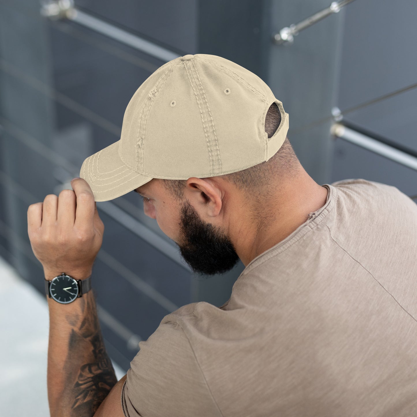 Tan AlphaFox Logo Cap