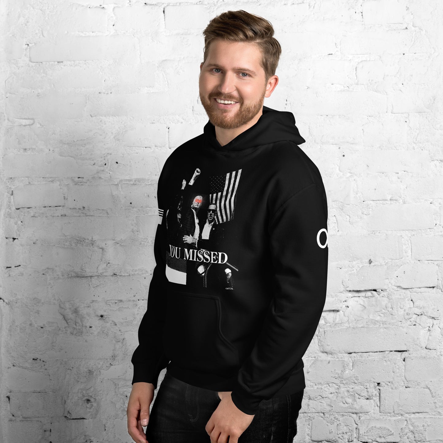 Men's Premium "YOU MISSED" Patriotic Hoodie