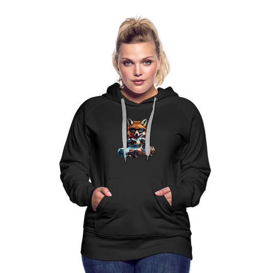 Women’s Premium "Fox To The Future" Hoodie - black