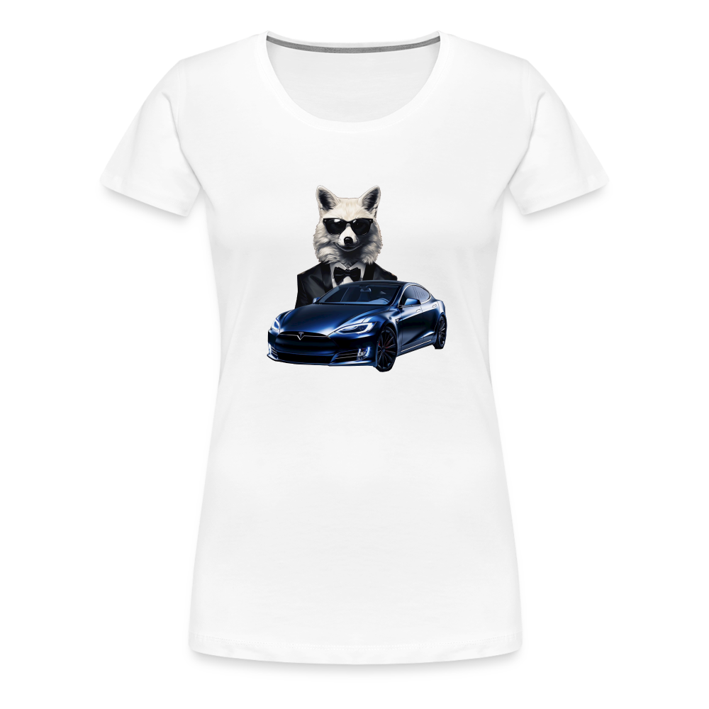 Women's Premium "Electric Fox" T-Shirt - white