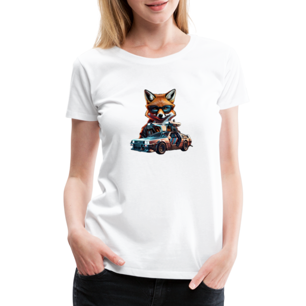 Women’s Premium "Fox To The Future" T-Shirt - white