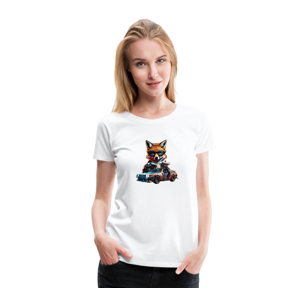 Women’s Premium "Fox To The Future" T-Shirt - white