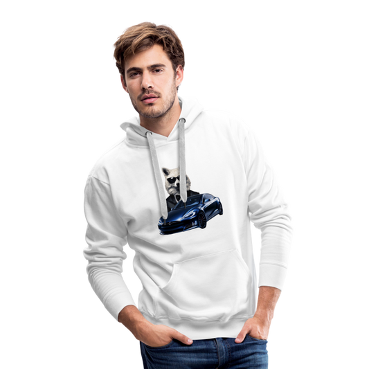 Men’s Premium "Electric Fox" Hoodie - white