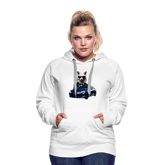 Women’s Premium "Electric Fox" Hoodie - white