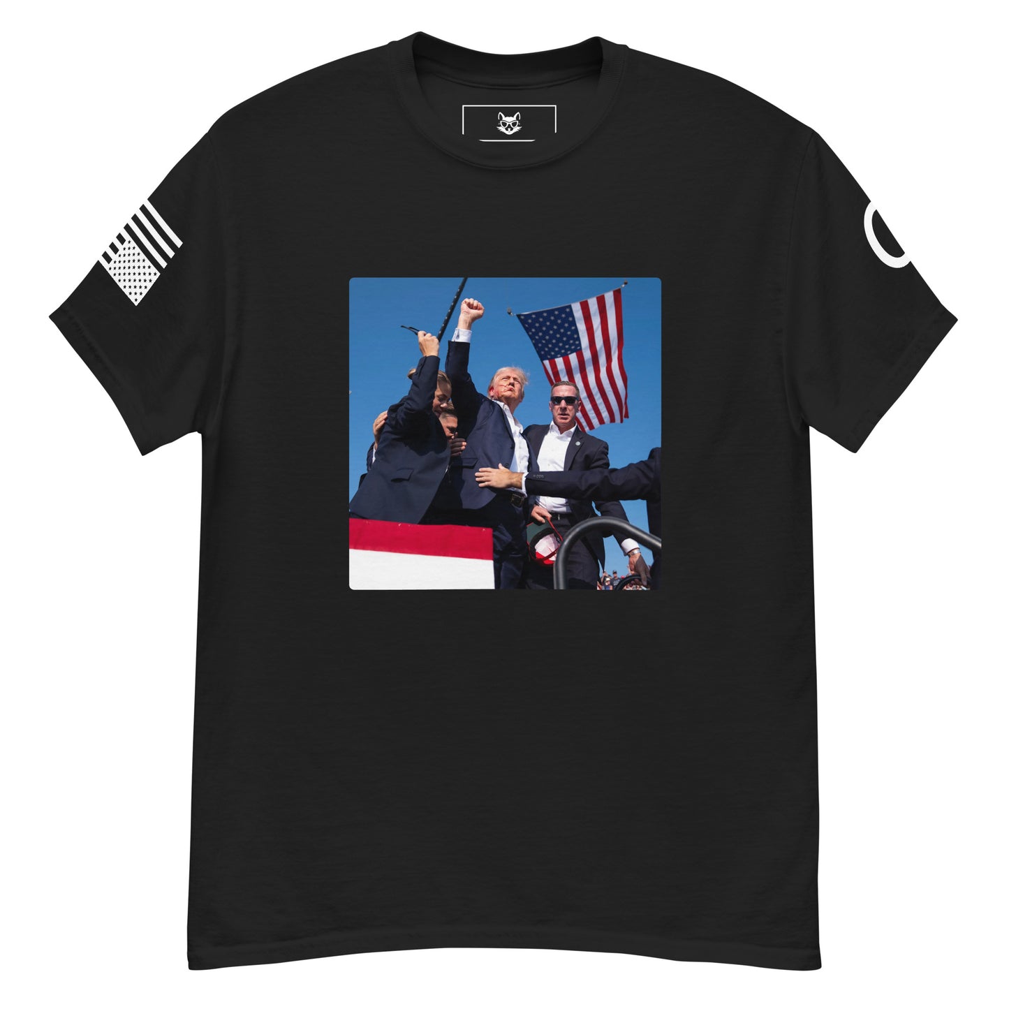 Men's Black "VOTE SURVIVOR 47" T-shirt