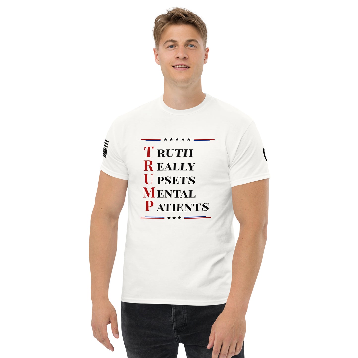 Men's White "T.R.U.M.P." T-shirt