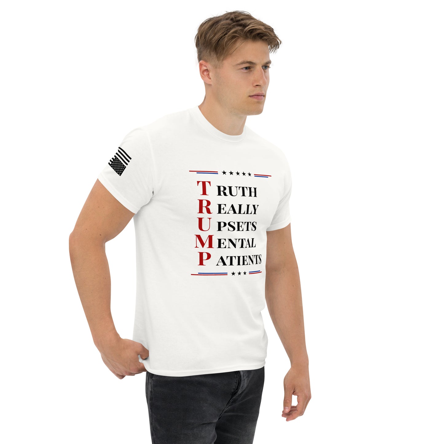 Men's White "T.R.U.M.P." T-shirt