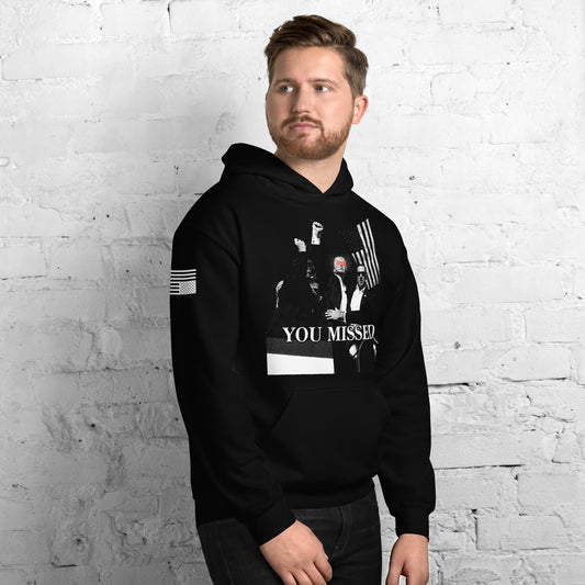 Men's Premium "YOU MISSED" Patriotic Hoodie