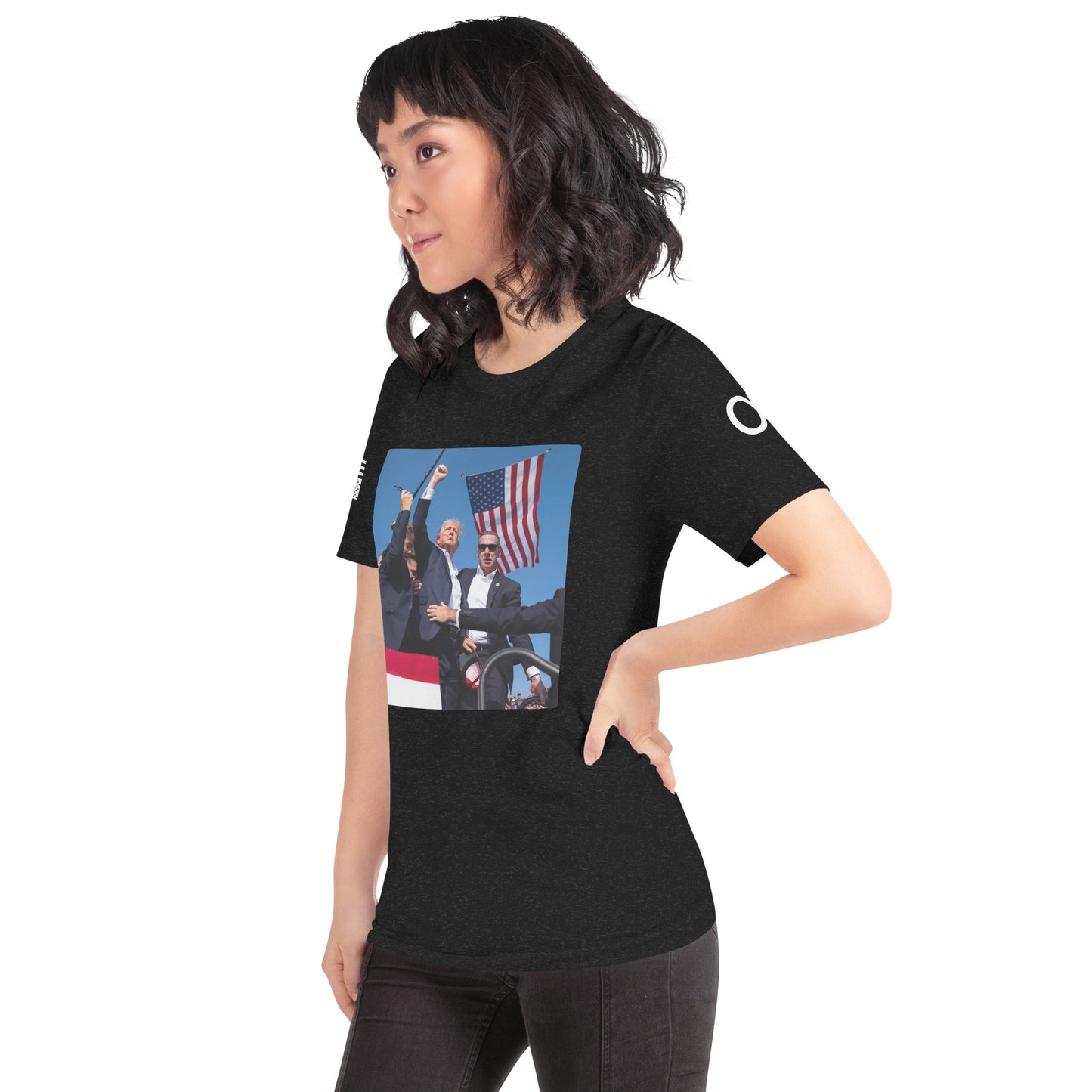 Women's Black "VOTE SURVIVOR 47" T-shirt