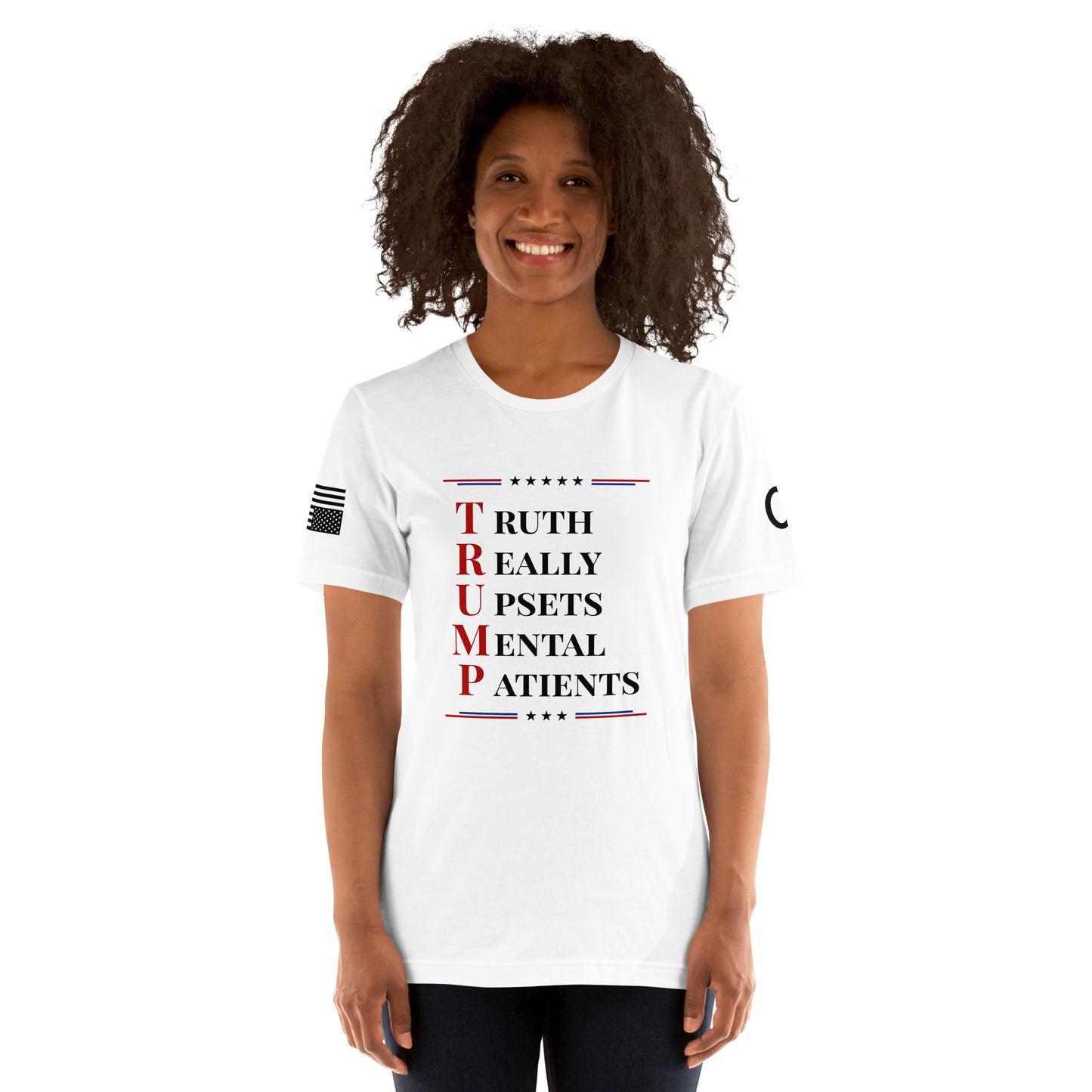 Women's White "T.R.U.M.P." T-shirt