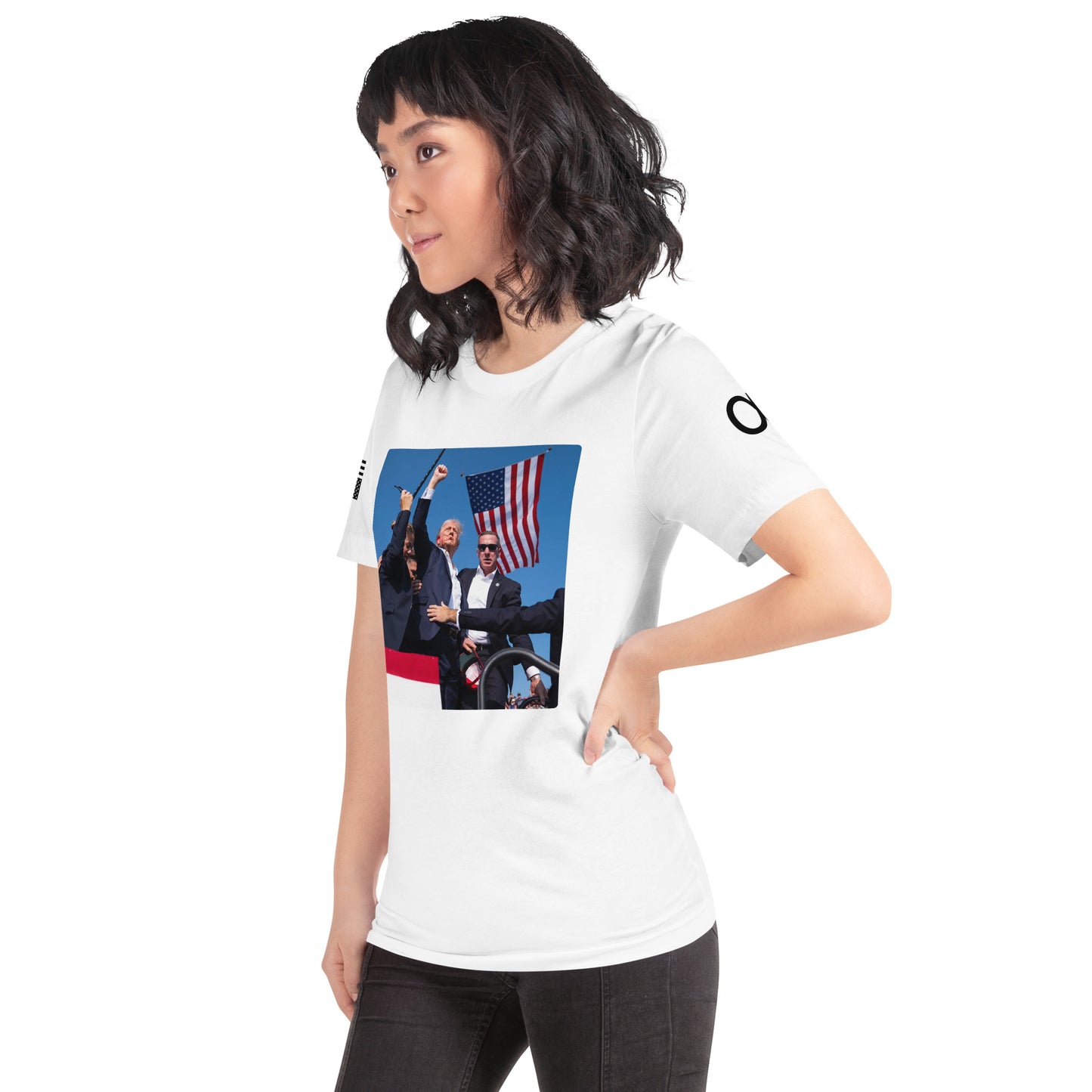 Women's White "VOTE SURVIVOR 47" T-shirt